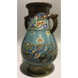 A cloisonne vase