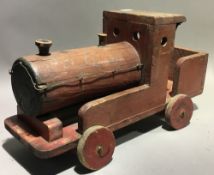 A 1930s wooden toy train