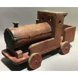 A 1930s wooden toy train