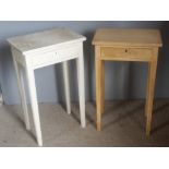 A pair of modern side tables