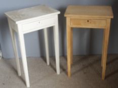 A pair of modern side tables