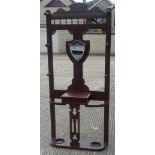 A Victorian mahogany hall stand