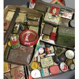 A large quantity of vintage advertising/packaging tins