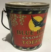A Blue Bird Toffee seaside bucket tin