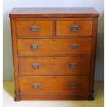 A Victorian mahogany chest of drawers