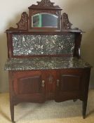 A Victorian marble top washstand