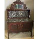 A Victorian marble top washstand