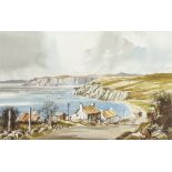 JAMES A HURLEY (20th century) (AR) Coastal Path, probably Lancashire Watercolour Signed 47.