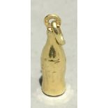 A 9 ct gold Coca Cola bottle charm