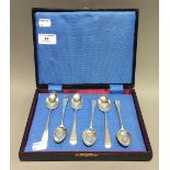 A set of six Georgian silver teaspoons