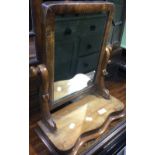 A Victorian dressing mahogany mirror