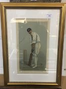 A Vanity Fair print of Edward George Wynyard playing for Hampshire