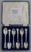 A set of six teaspoons by Elkington & Co of Birmingham, Kings pattern,