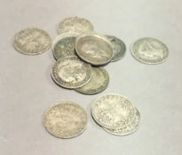 A small quantity of silver coins