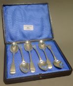 A set of six Georgian teaspoons made by William Bateman (1814-1825),