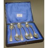 A set of six Georgian teaspoons made by William Bateman (1814-1825),