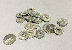 A quantity of Chinese coins