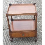 A 19th century mahogany two tier side table