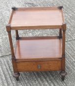 A 19th century mahogany two tier side table