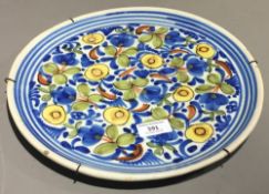 A faience plate