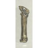An Art Nouveau silver posy holder