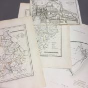 A collection of Eastern Counties maps/town plans, examples by Archer, Dawson Lewis,