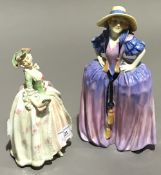 Two Royal Doulton figurines,