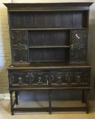 An early 20th century oak dresser