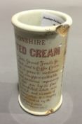 A ceramic Horner's Devonshire clotted cream pot