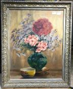 G BOYD (20th century), Floral Still Life, oil on board, signed,