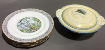 A Newhall dinner set and Royal Albert plates