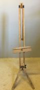 A vintage wooden easel