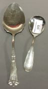 Two Danish silver spoons