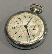 A Pierce chronograph pocket watch
