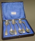 A set of six Georgian teaspoons made by William Bateman (1814-1825),