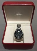 A boxed gentleman's wristwatch signed Omega
