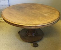 A Victorian mahogany tilt top breakfast table
