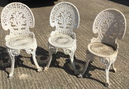 Three garden chairs