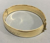 A gold filled bangle