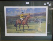 NEIL CAWTHORNE, Arkle with Pat Taaffe Up, limited edition print,