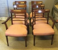 A set of six 19th century style dining chairs
