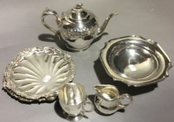 A quantity of silver plated wares