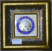 An Indian miniature painted on mother-of-pearl