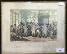 After ROWLANDSON, The Jockey Club or Newmarket Meeting, print,