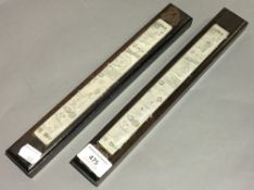 A pair of Chinese scroll weights