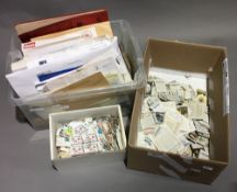 A collection of stamps, cigarette cards, etc.