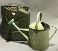 A 1970s military issue jerry can,