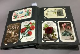 A Victorian postcard album