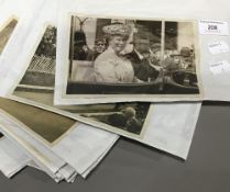 A collection of original Royal Press photographs all from the Central News Agency (stamps to verso)