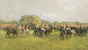 LIONEL EDWARDS (1878-1966) British (AR) The Major-General's Inspection of the Household Cavalry